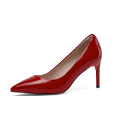 Arden Furtado summer 2019 fashion trend women's shoes red pointed toe stilettos heels slip-on pumps party shoes office lady