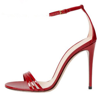 Arden Furtado summer 2019 fashion trend women's shoes red stilettos heels buckle sandals classics comfortable big size 43