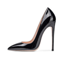 Arden Furtado summer 2019 fashion trend women's shoes pointed toe pure color stilettos heels slip-on pumps office lady