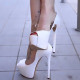 Arden Furtado summer 2019 fashion trend women's shoes peep toe stilettos heels pumps concise leather office lady slip-on