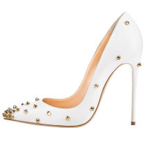Arden Furtado summer 2019 fashion trend women's shoes pointed toe stilettos heels slip-on pumps rivet
