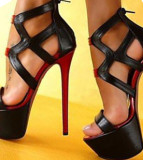Arden Furtado summer 2019 fashion trend women's shoes stilettos heels zipper sandals leather narrow band waterproof office lady