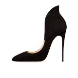 Arden Furtado summer 2019 fashion trend women's shoes mature office lady slip-on pointed toe pure color serpentine pumps stilettos heels
