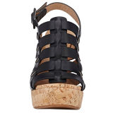 Arden Furtado summer 2019 fashion women's shoes narrow band buckle wedges sandals waterproof