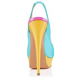 Arden Furtado summer 2019 fashion trend women's shoes peep toe stilettos heels slip-on waterproof leather concise office lady personality sandals party shoes