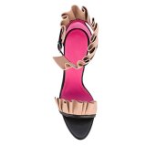 Arden Furtado summer 2019 fashion trend women's shoes stilettos heels buckle pleated party shoes sandals ladylike temperament party shoes office lady