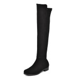 Arden Furtado fashion women's shoes in winter 2019 pointed toe zipper over the knee high boots gray pure color concise mature