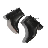 Arden Furtado fashion women's shoes in winter 2019 chunky heels women's boots short boots square toes mature zipper classics