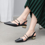 Arden Furtado summer 2019 fashion trend women's shoes pointed toe strange style heels white apricot classics concise pure color