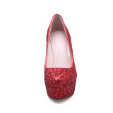 Arden Furtado summer 2019 fashion trend women's shoes sexy elegant red white waterproof stilettos heels  slip-on pumps party shoes