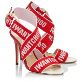Arden Furtado summer 2019 fashion trend women's shoes Europe and America stilettos heels red classics sexy big size 43 elegant sandals