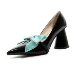 Arden Furtado 2019 fashion women's shoes pointed toe strange shaped heels party shoes  butterfly-knot slip-on elegant pumps