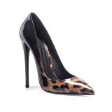Arden Furtado spring autumn 2019 fashion women's shoes pointed toe stilettos heels 12cm slip-on leopard print pumps party shoes
