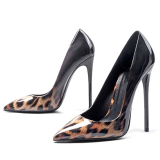 Arden Furtado spring autumn 2019 fashion women's shoes pointed toe stilettos heels 12cm slip-on leopard print pumps party shoes