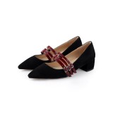 Arden Furtado summer 2019 fashion trend women's shoes pointed toe concise office lady shallow mature pumps ladylike temperament