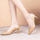 Arden Furtado summer 2019 fashion trend women's shoes pointed toe stilettos heels pure color  brown slip-on pumps