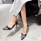 Arden Furtado summer 2019 fashion trend women's shoes white pointed toe stilettos heels sexy big size 43 pumps slip-on elegant