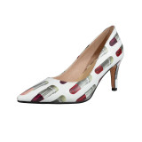 Arden Furtado summer 2019 fashion trend women's shoes white pointed toe stilettos heels sexy big size 43 pumps slip-on elegant