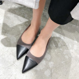 Arden Furtado summer 2019 fashion trend women's shoes pure color concise mature classics slip-on comfortable big size 43