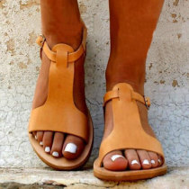 Arden Furtado summer 2019 fashion trend women's shoes buckle sandals orange concise leather comfortable big size 43