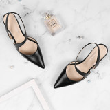 Arden Furtado summer 2019 fashion trend women's shoes pointed toe stilettos heels concise leather big size 42 office lady