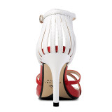 Arden Furtado summer 2019 fashion trend women's shoes stilettos heels sexy elegant buckle red sandals office lady big size 40