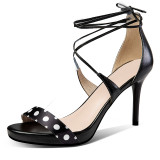 Arden Furtado summer 2019 fashion trend women's shoesstilettos heels sexy elegant  sandals concise mature big size 40
