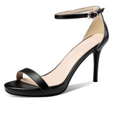 Arden Furtado summer 2019 fashion trend women's shoes sexy elegant office lady narrow band concise buckle sandals big size 40