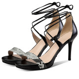 Arden Furtado summer 2019 fashion trend women's shoesstilettos heels sexy elegant  sandals concise mature big size 40