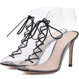 Arden Furtado summer 2019 fashion trend women's shoes stilettos heels cross lacing elegant party shoes big size 43 office lady