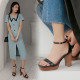 Arden Furtado 2019 summer high heels chunky heels open toe genuine leather ankle strap cover heels platform sandals size 33 40