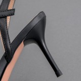 Arden Furtado summer 2019 fashion trend women's shoes pointed toe stilettos heels leather pure color concise buckle sandals
