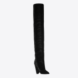 Arden Furtado summer 2019 fashion women's shoes pointed toe special-shaped heels over the knee high boots leather big size 43