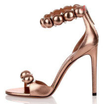 Arden Furtado summer 2019 fashion trend women's shoes sexy gold elegant concise mature office lady pure color sandals stilettos heels party shoes narrow band big size 43