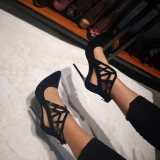 Arden Furtado summer 2019 fashion trend gauze women's shoes sexy elegant flush back zipper tip high sandals big size 47