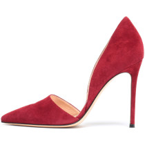 Arden Furtado summer 2019 fashion trend women's shoes pointed toe red stilettos heels slip-on pumps concise office lady shallow mature