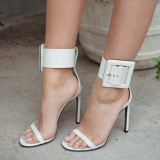 Arden Furtado summer 2019 fashion trend women's shoes stilettos heels sexy elegant pure color concise  big size 45 sandals