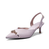 Arden Furtado summer 2019 fashion trend women's shoes elegant pointy silk with fine-heeled sandals