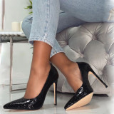 Arden Furtado summer 2019 fashion trend women's shoes peep toe stilettos heels pumps elegant beige pumps classics leather concise mature office lady big size 46