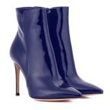 Arden Furtado spring and autumn 2019 fashion women's shoes pointed toe stilettos heels office lady zipper  big size 45 party shoes  short boots  pure color