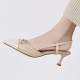 Arden Furtado summer 2019 fashion trend women's shoes pointed toe stilettos heels sandals party shoes buckle office lady classics small size 33 big size 43