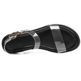 Arden Furtado summer 2019 fashion trend women's shoes  sexy elegant sandals wedges buckle transparent PVC party shoes