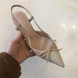Arden Furtado summer 2019 fashion trend women's shoes pointed toe stilettos heels sandals party shoes buckle office lady classics small size 33 big size 43