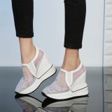 Arden Furtado summer 2019 fashion trend women's shoes pure color slip-on casual shoes wire side leisure concise small size 32