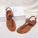 Arden Furtado summer 2019 fashion trend women's shoes button flat and plain open-toed sandals