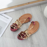 Arden Furtado summer 2019 fashion trend women's shoes tie low and casual clip toes flat sandals