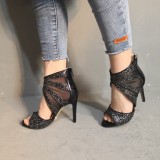 Arden Furtado summer 2019 fashion trend women's shoes stilettos heels zipper black sexy wire side big size 47 elegant sandals