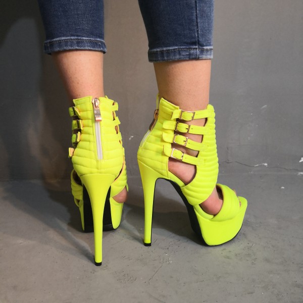 fluorescent stilettos