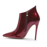 Arden Furtado fashion women's shoes in winter 2019 pointed toe stilettos heels zipper pure color short boots big size 45