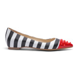 Arden Furtado summer 2019 fashion trend women's shoes pointed toe stilettos heels rivet flat concise classics big size 45